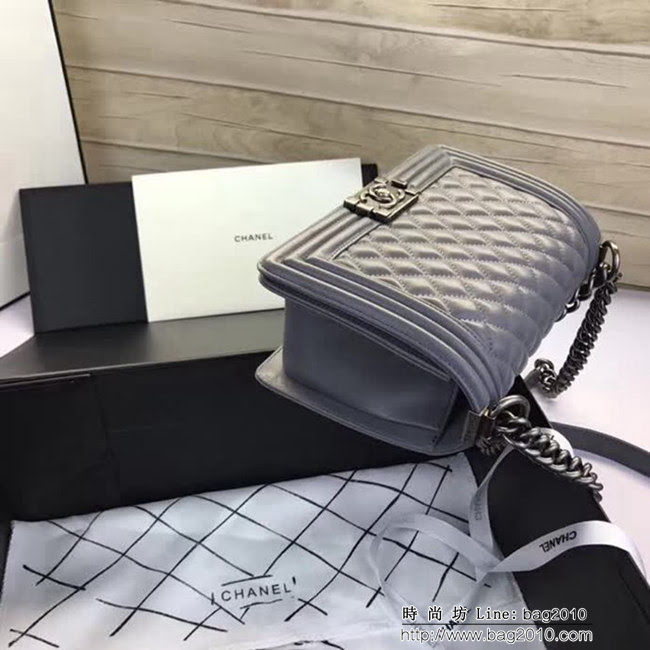 香奈兒CHANEL A67086菱格原版羊皮單肩斜挎鏈條包 DSC2073